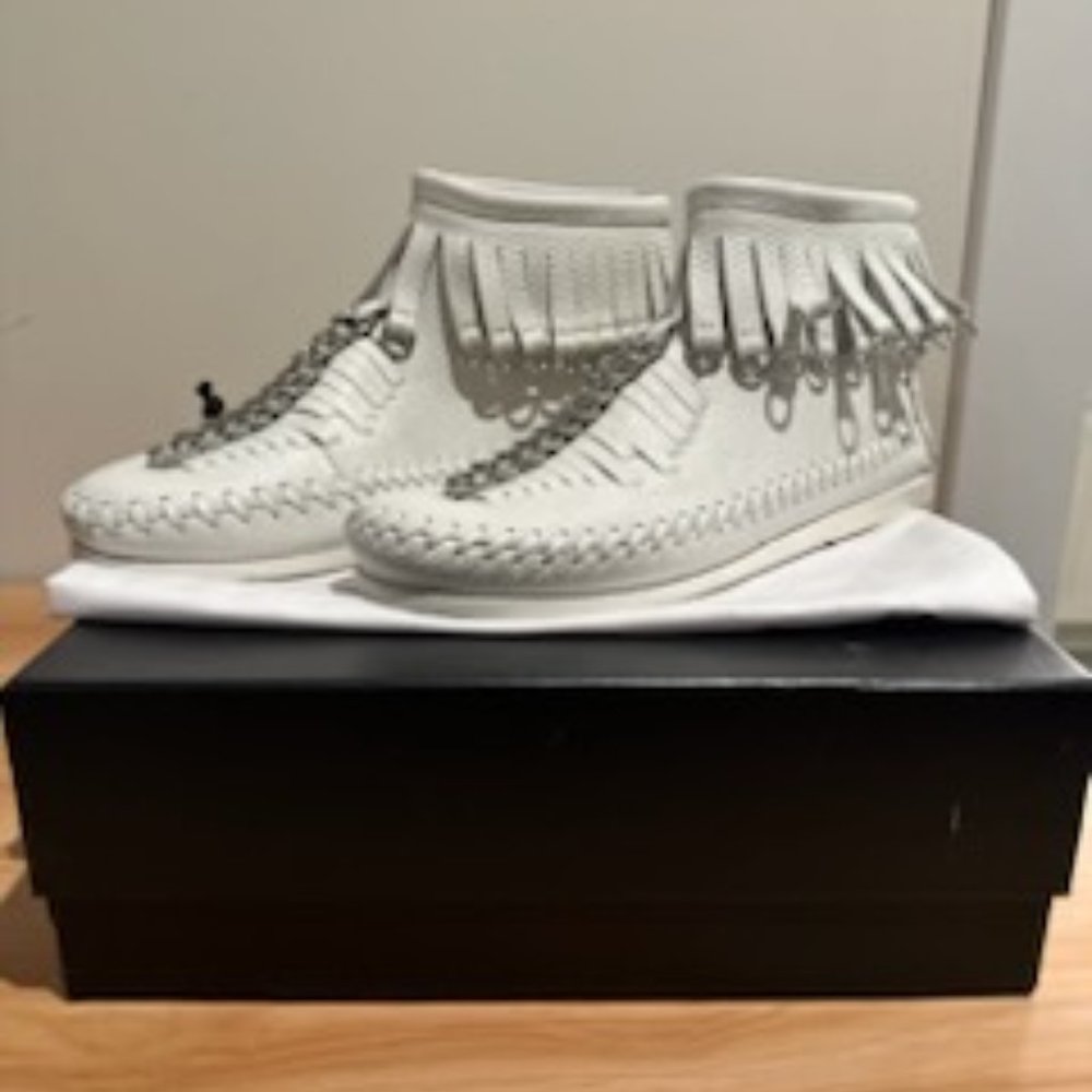 Alexander Wang Montana Ankle Bootie Optic White - Size EU40/US10